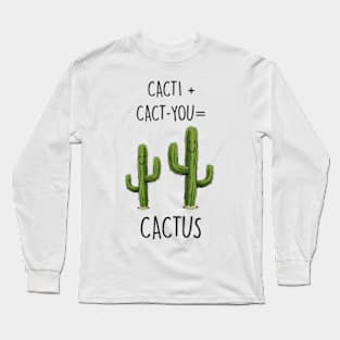 Cute Cactus Couple Long Sleeve T-Shirt